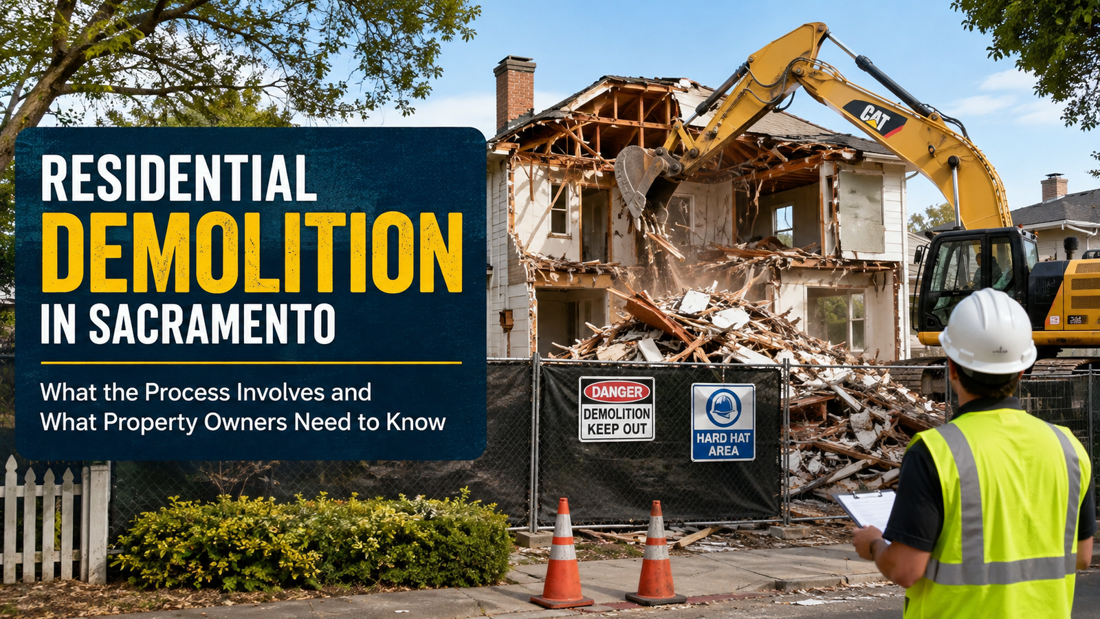 Residential Demolition in Sacramento: What the Process Involves and What Property Owners Need to Know